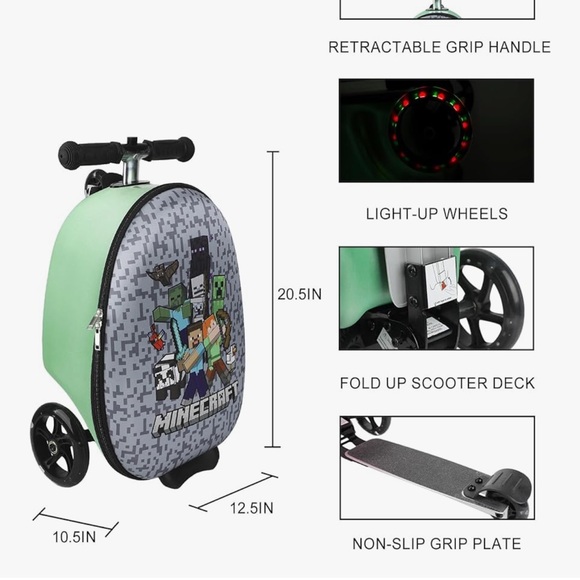 Minecraft scooter Suitcase - Picture 2 of 4